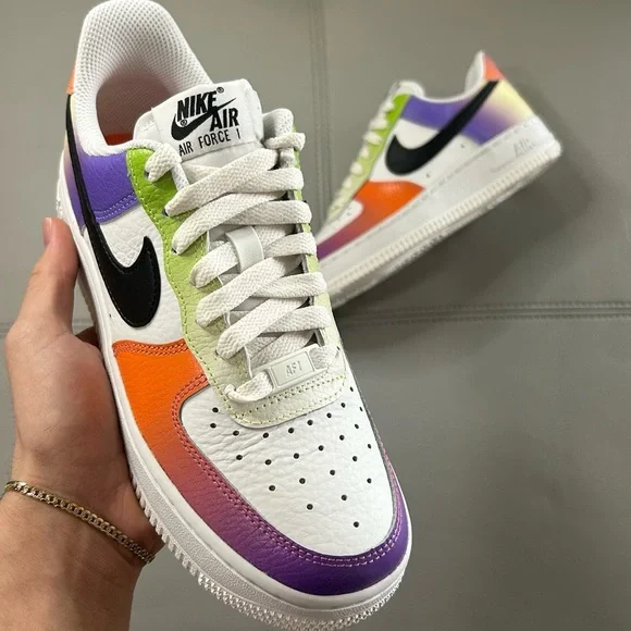 NEW NIKE AIR FORCE 1 LOW MULTI COLOR - Picture 2 of 3